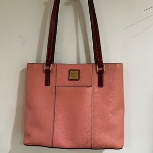 Dooney & Bourke Pink Leather Tote Bag